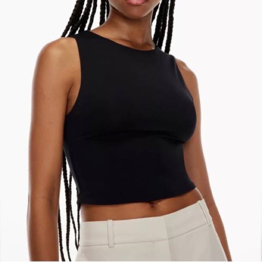 Aritzia Babaton Black Contour Muscle Tank